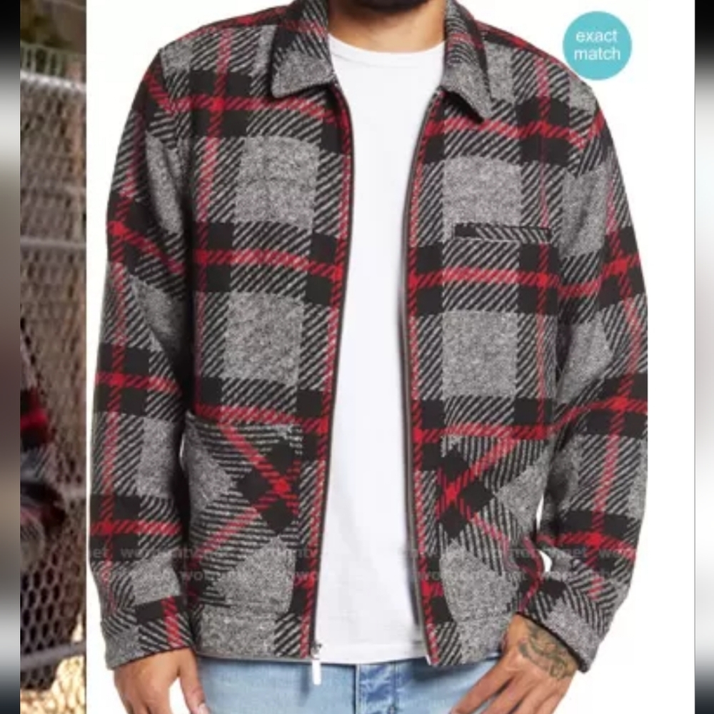 NWT BP Oversize Plaid Jacket Men's Size Large